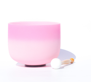 Crystal Singing Bowl, Rose Pink