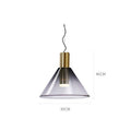 Nordic Geometric Stained Glass Chandelier