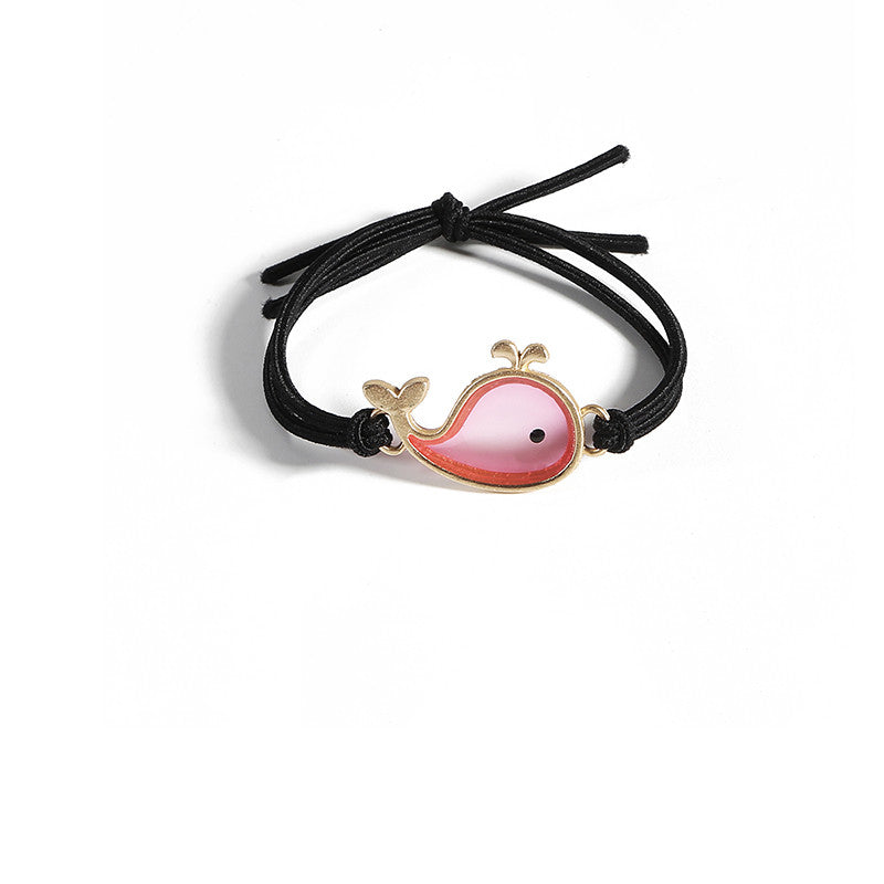 Acrylic Whale Hair Tie Simple INS Hair Rubber Band