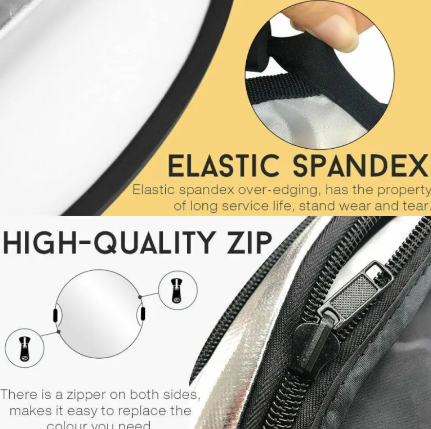 110CM 5-in-1 Collapsible Photography Reflector with Handle
