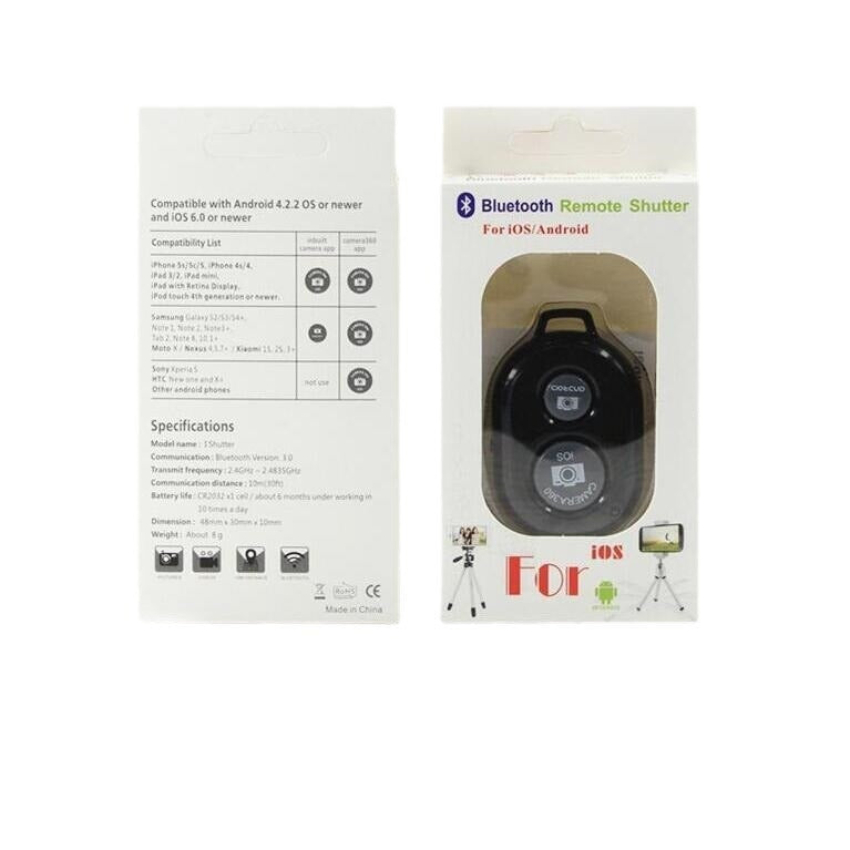 Bluetooth Selfie Remote Shutter for Android and iOS