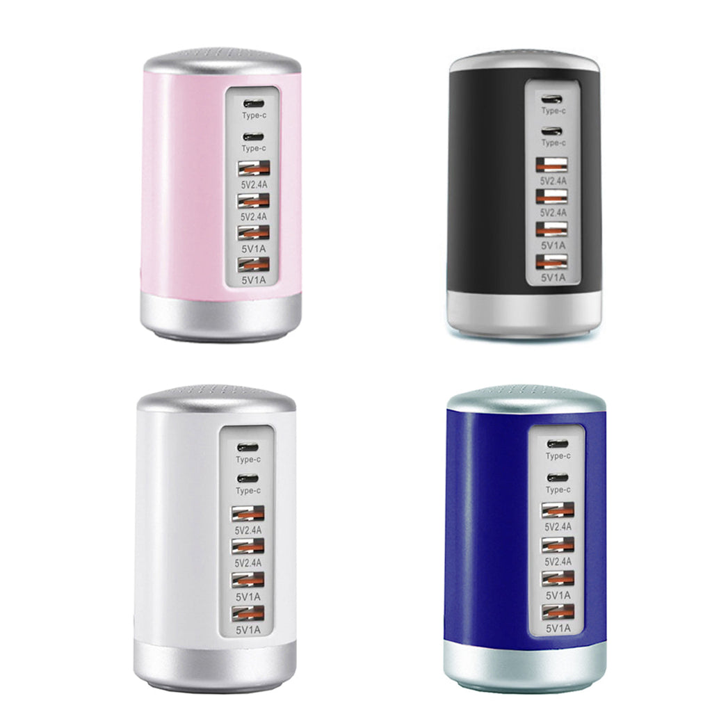 Tower USB Charging Station with 6 High-Speed Ports