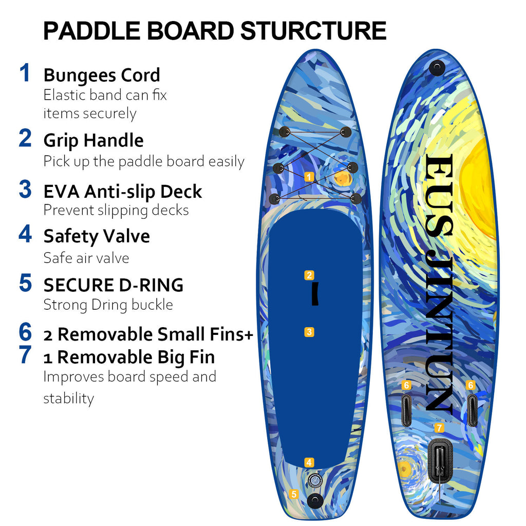 Inflatable Paddle Board for Yoga and Surfing