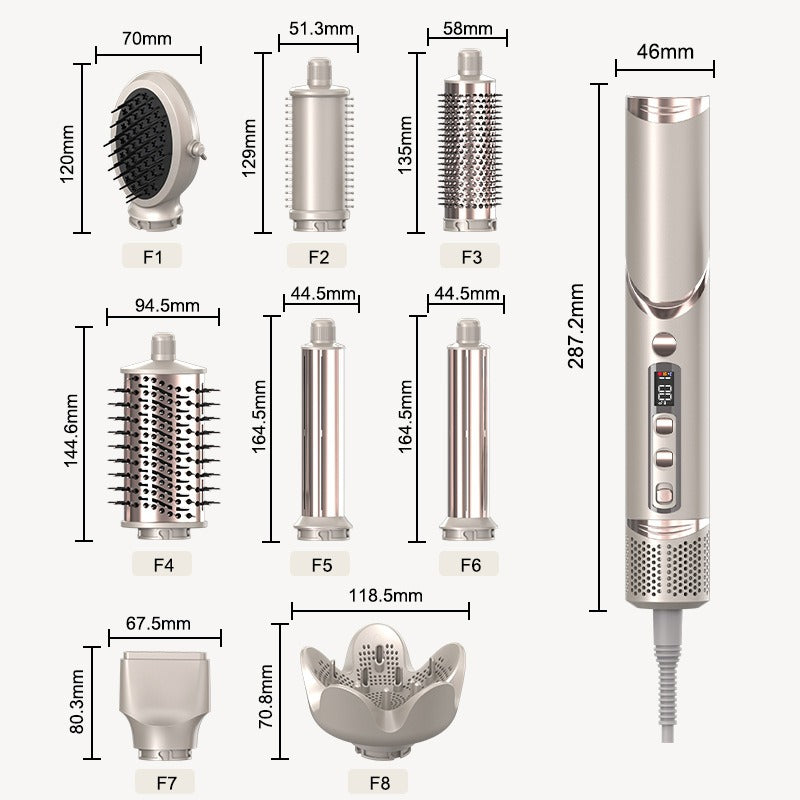 8-in-1 Folding Hot Air Styling Comb