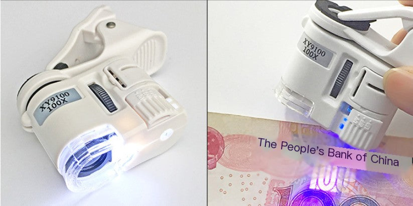Digital Microscope Portable Mini Phone Clip HD Lens
