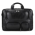 Leather Briefcase with 3 Compartments