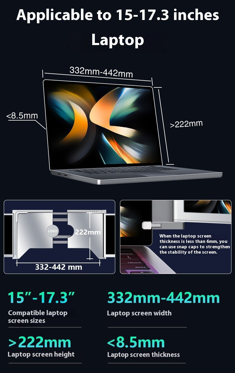 Portable Dual Screen Laptop Monitor
