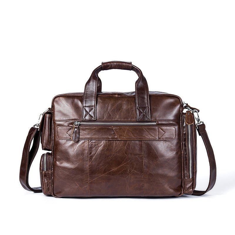 Retro Genuine Leather Men's Shoulder Bag