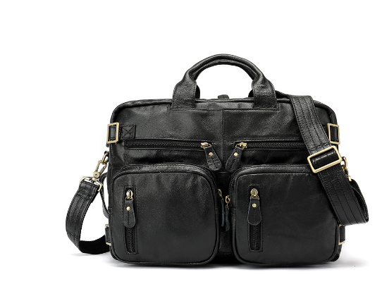 Men's Leather Business Tote Bag
