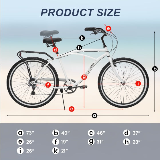 26-Inch 7-Speed Cruiser Bike