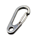 304 Stainless Steel Spring Clip Keychain Hook for Outdoors