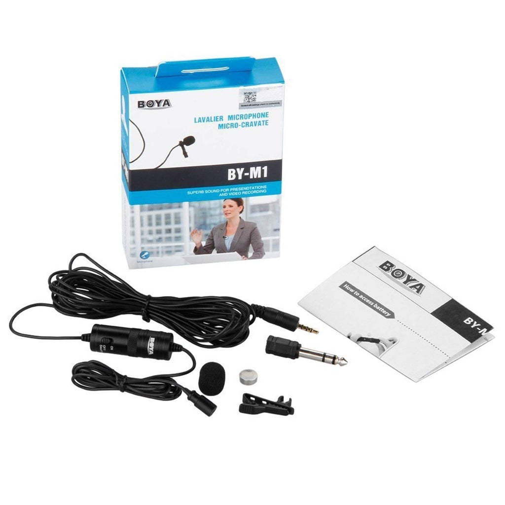 Lavalier Microphone with 6m Cable for Cameras and Phones