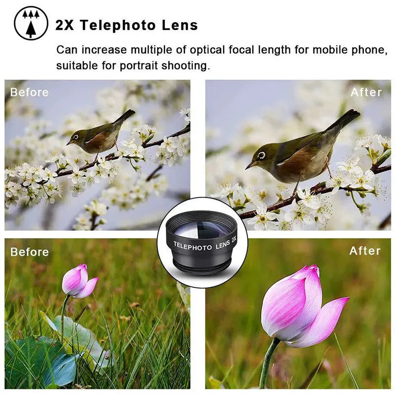 Wide-Angle Macro Fisheye Lens Ten-in-One Suit External Camera Lens