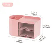 1pc Transparent Drawer Type Desktop Storage Box