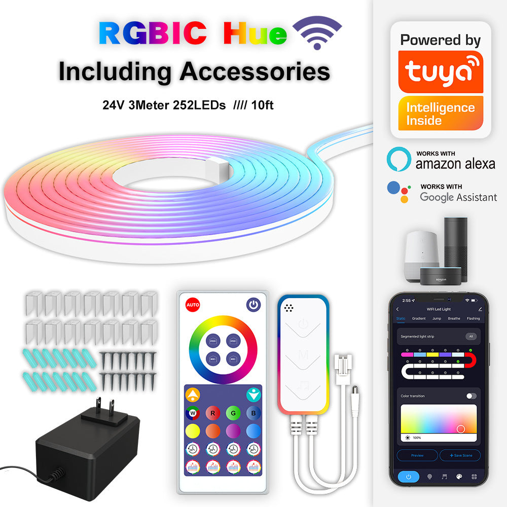 WiFi Smart DIY Music Neon Light Strip with Remote