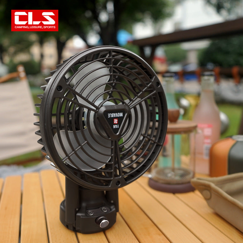 Portable USB Camping Fan with Tent Light and Tripod