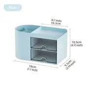 1pc Transparent Drawer Type Desktop Storage Box