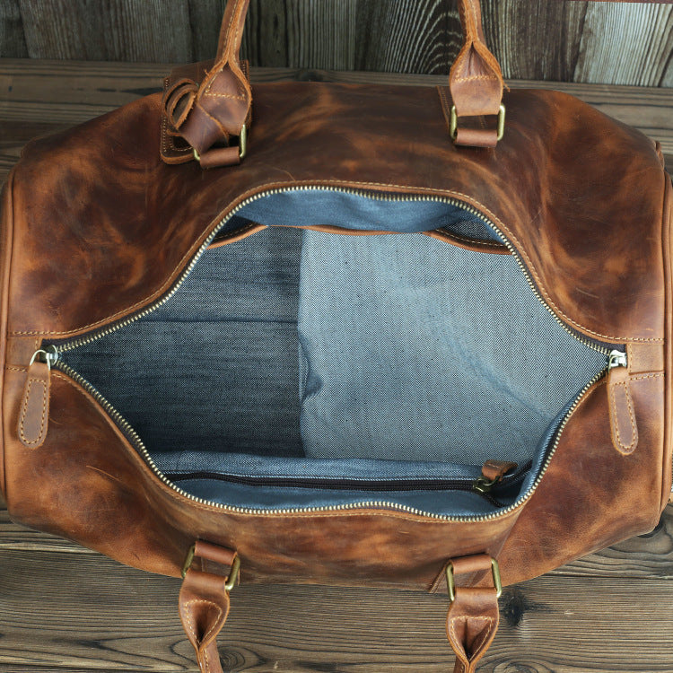 Genuine Leather Men's Travel Bag