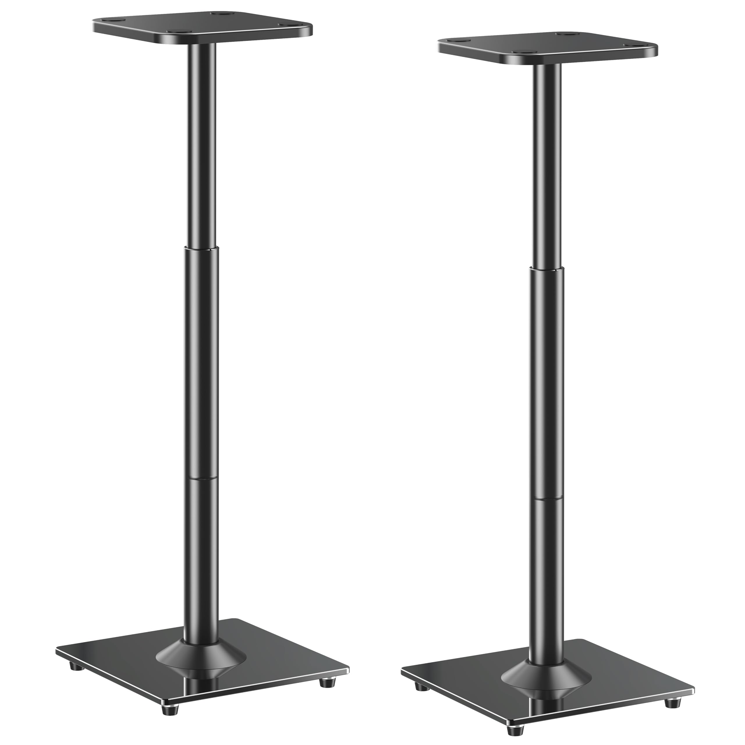 Tall Adjustable Speaker Stands, 28-37.4 Inch, Set of 2