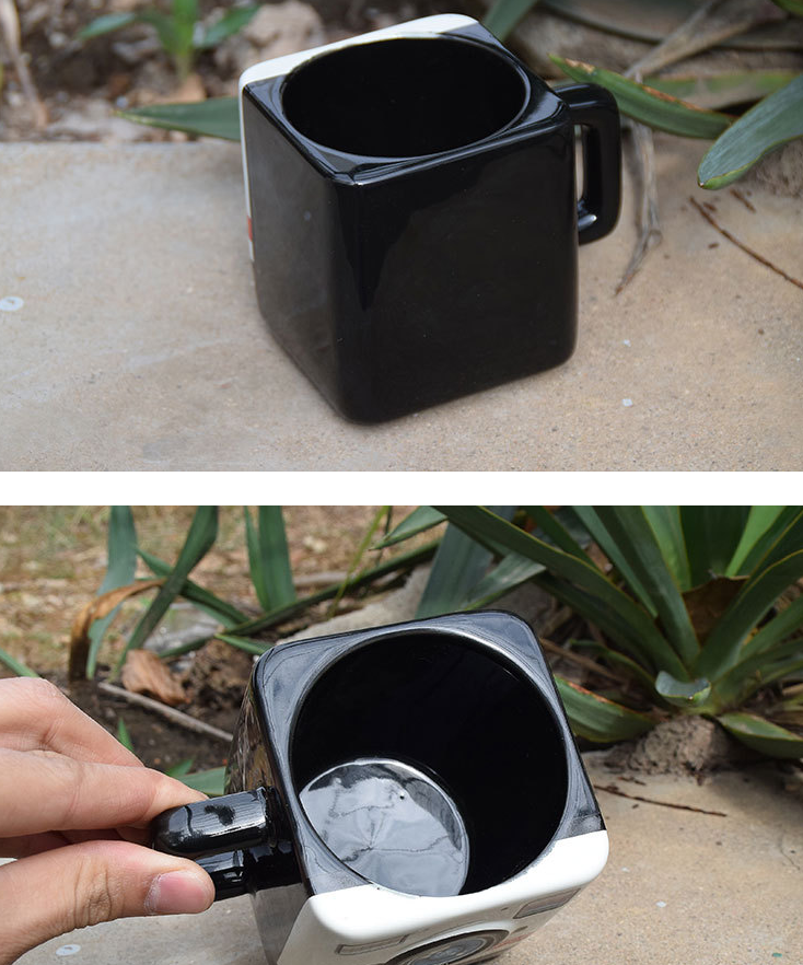 Camera Mug, Water Cup, and Coffee Cup