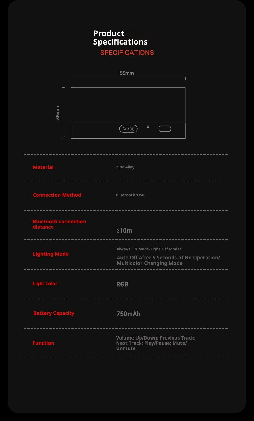 Wireless Desktop Volume Controller