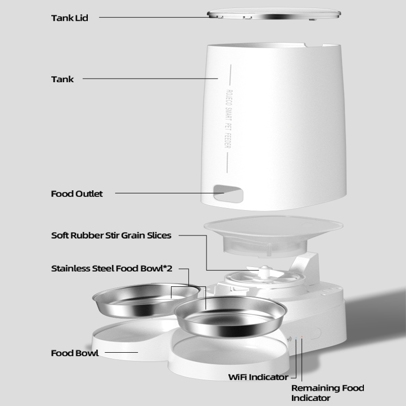 4L WiFi Automatic Pet Feeder