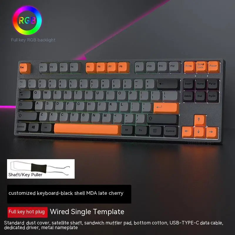87-Key Hot-Swappable RGB Mechanical Gaming Keyboard