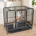 30in Wire Dog Crate with Lockable Wheels