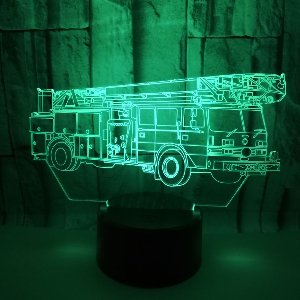 LED Desk Lamp Fire Truck Design