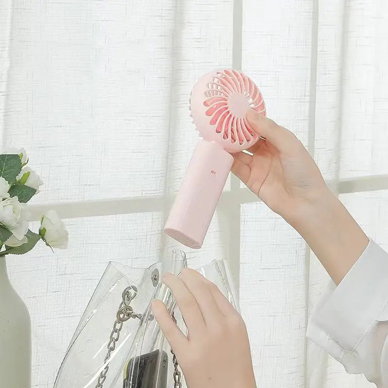 Mini Portable Cooling Fan USB Rechargeable