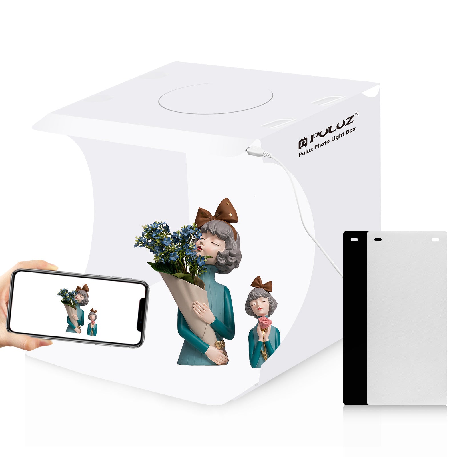 Portable Folding LED Photography Studio with Mini Light Box