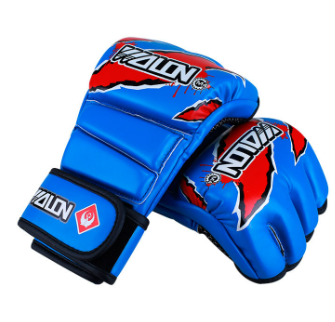 PU Gloves Wulong MMA Training Half-Finger Gloves