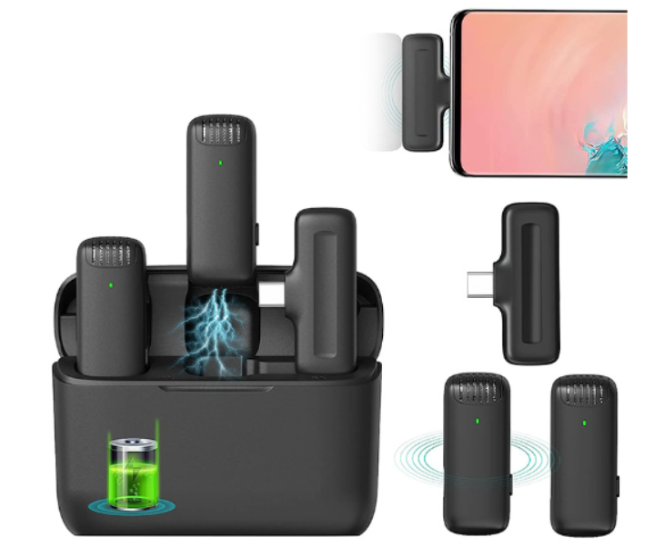Wireless Lavalier Microphone J11 J13 with Charging Case