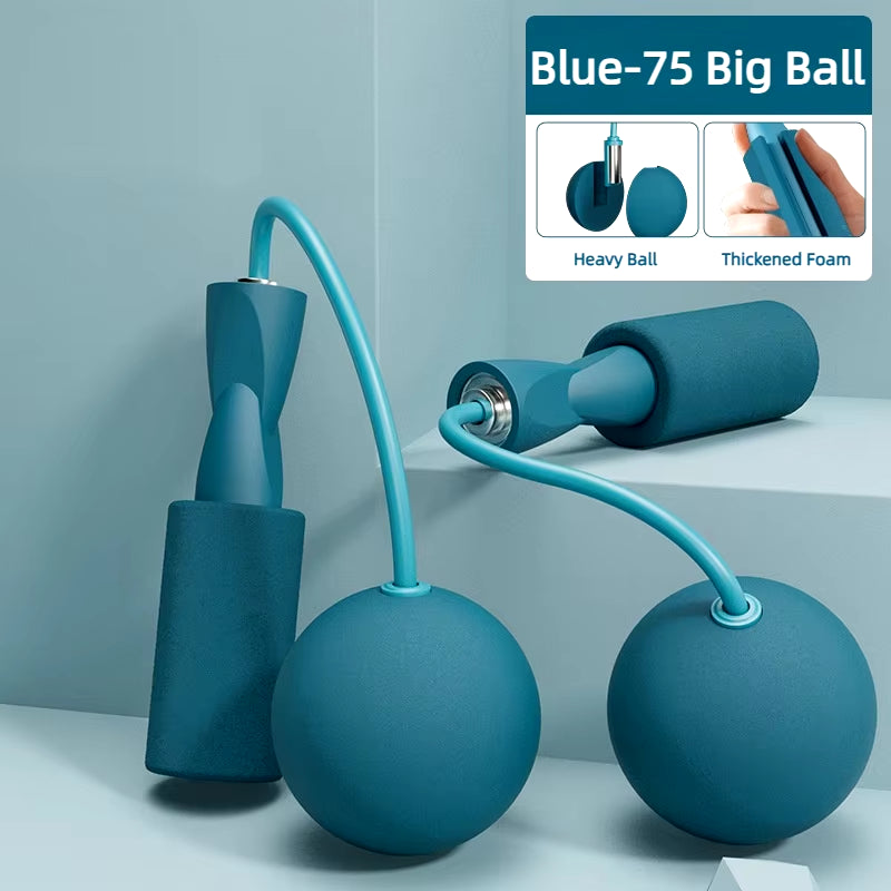 Cordless Jump Rope Home Gym with Heavy Balls Speed Skipping