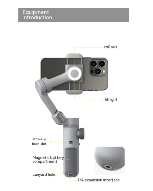 3-Axis Smartphone Gimbal Stabilizer