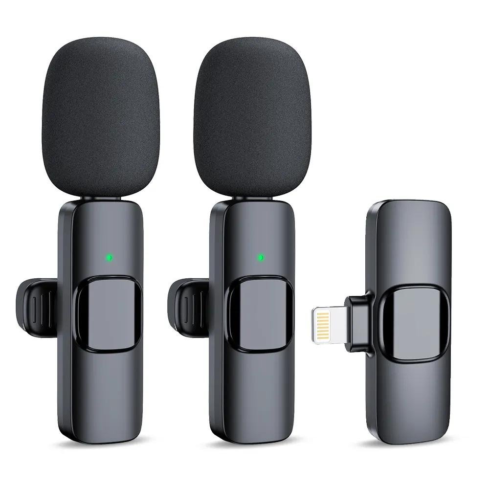 Wireless Stereo Lavalier Mini Lapel Smart Phone Microphone