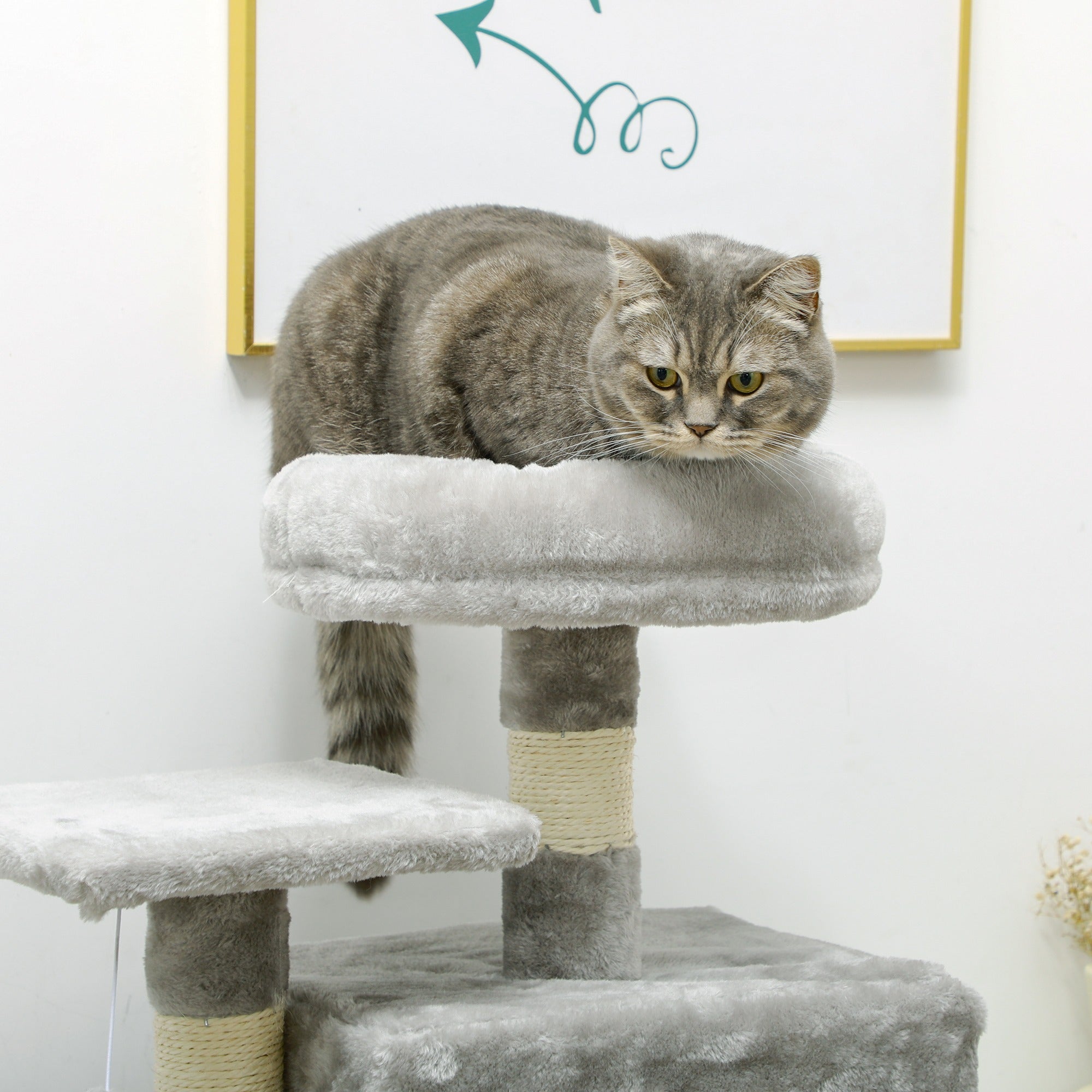 PawHut Cat Tree with Scratching Post