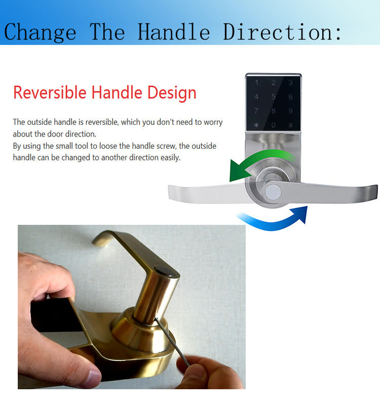 Smart Password Door Lock with Safety Rope