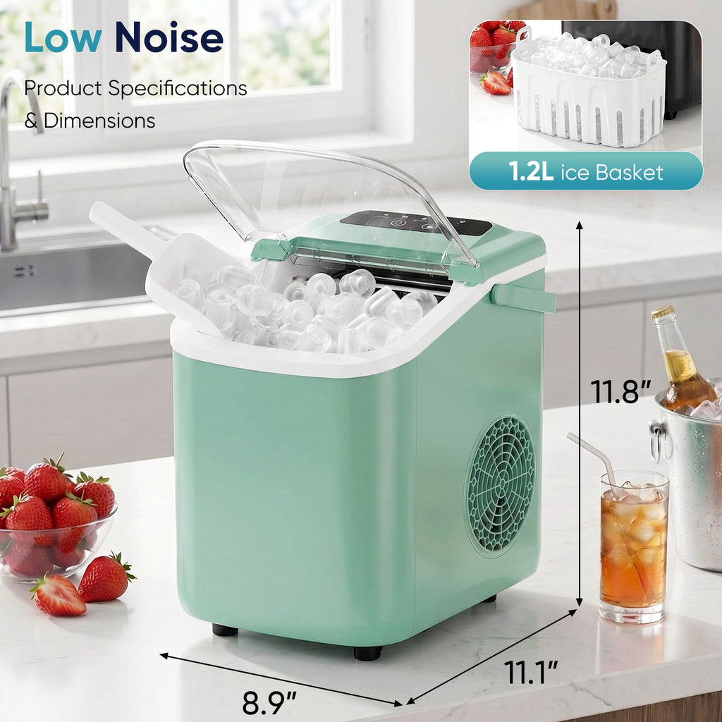 Portable Desktop Ice Maker with Handle