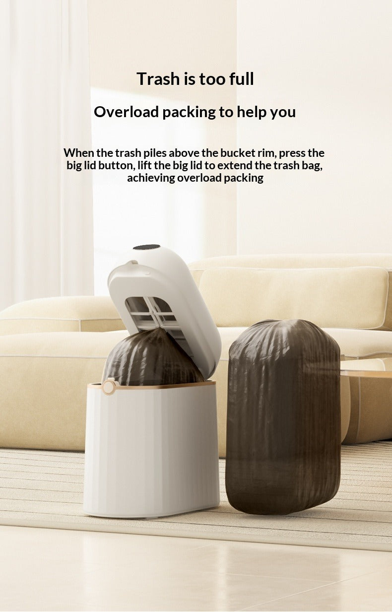 Automatic Smart Trash Can with Bag-Changing Induction