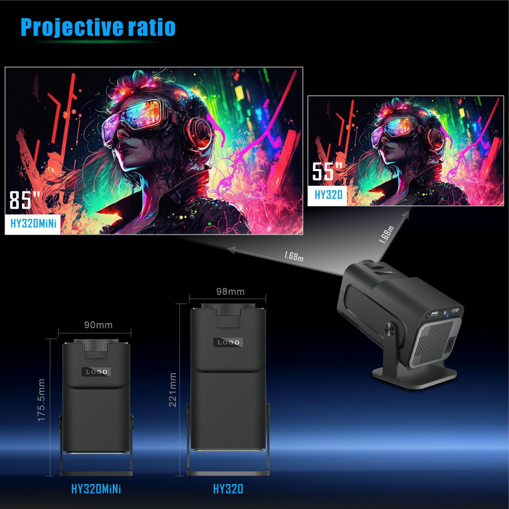 Small 4K Wireless WiFi Smart Projector