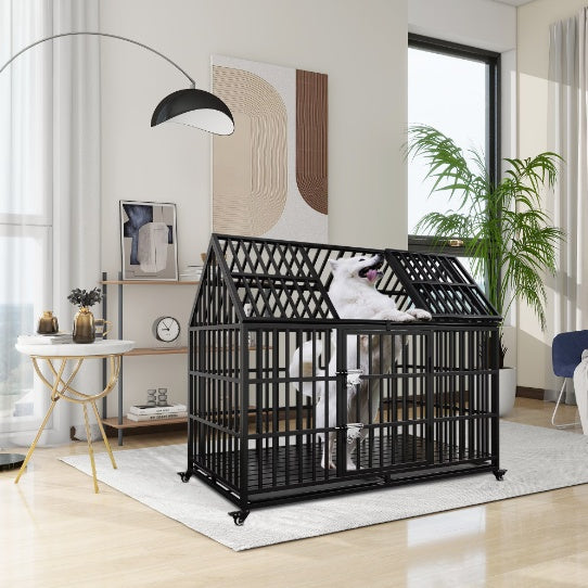 Heavy-Duty Dog Crate, 45-Inch, Roof Top