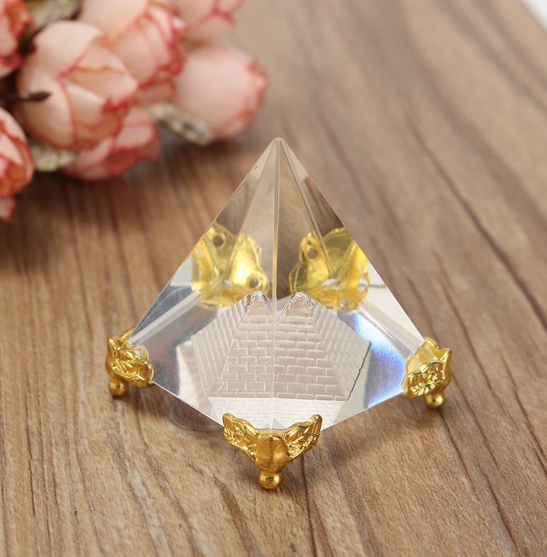 Custom Crystal Pyramid Craft Photography Prop