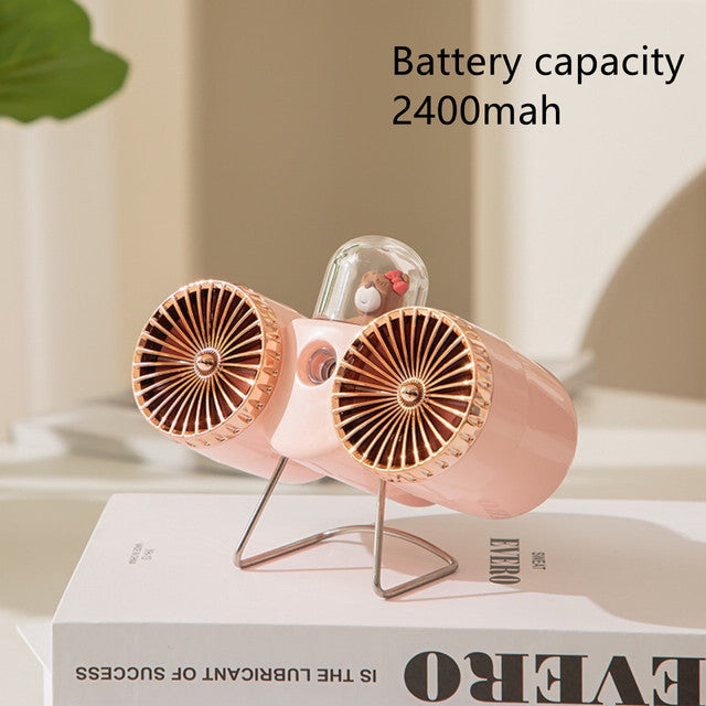 Mini Handheld Fan 3 Speed Settings Portable