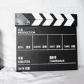 Acrylic Wooden Directors Clapboard Photography Prop