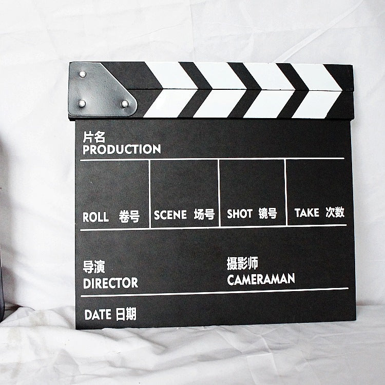 Acrylic Wooden Directors Clapboard Photography Prop