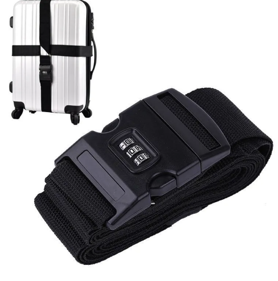 Secure Cross Strap Luggage Belt with Lock