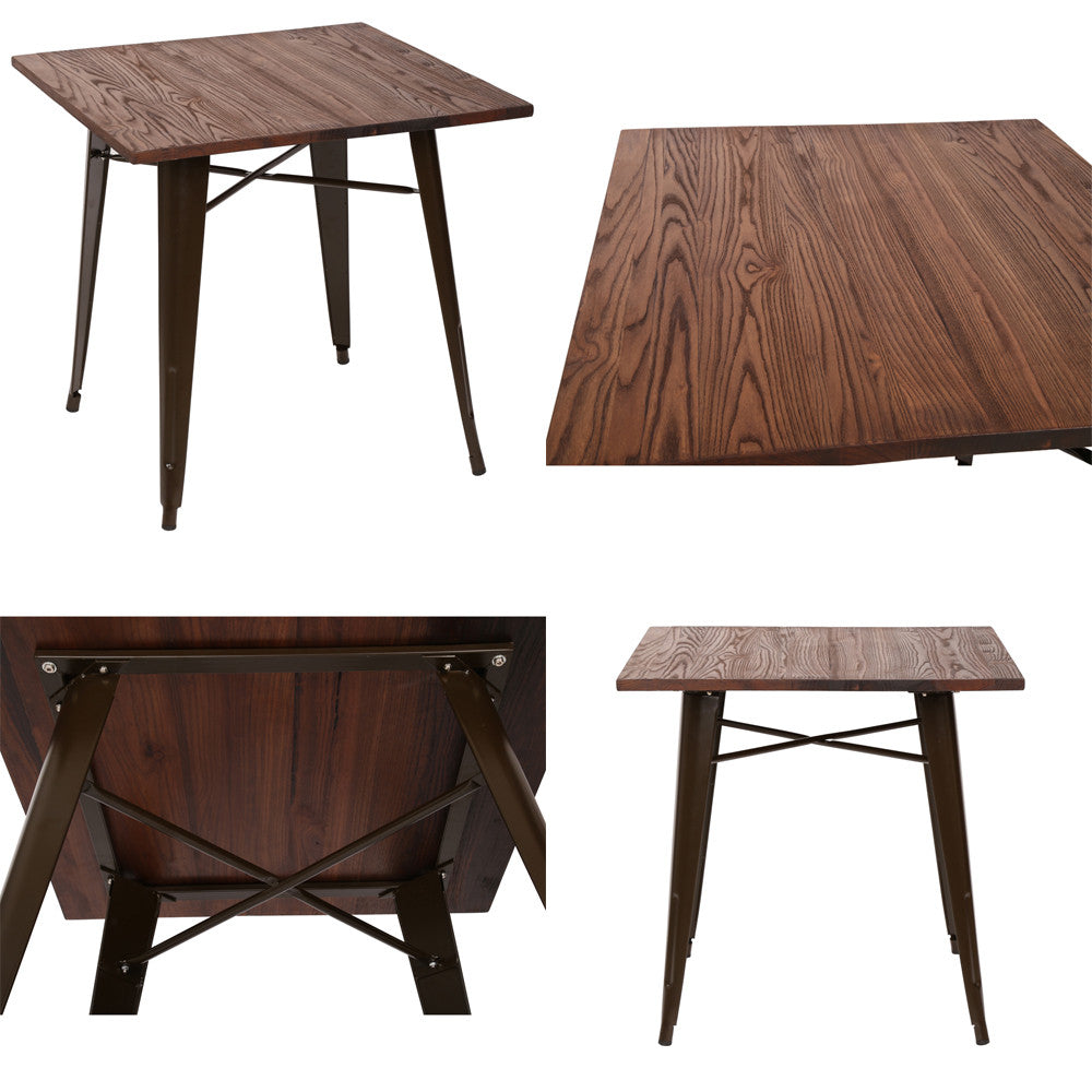 Industrial Style Iron Leg Dining Table
