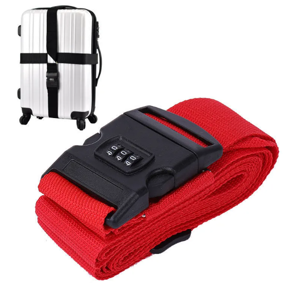 Secure Cross Strap Luggage Belt with Lock