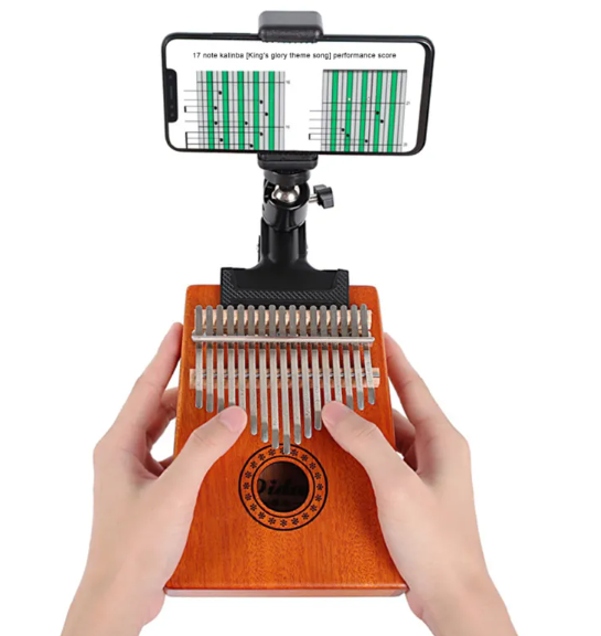 Plastic Carlimba Thumb Piano Guitar and Headphone Holder